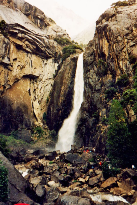 Lower Yosemite Falls in a dry year