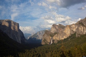 View of Yosemite Valley at tunnel entrance Highway 41